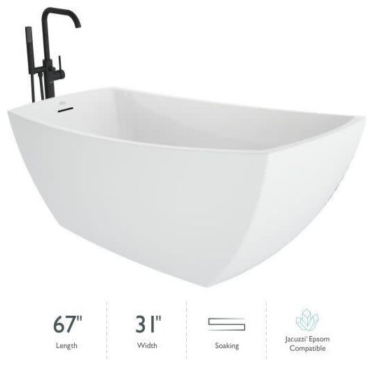 Jacuzzi Stella Unique Size Soaking Tub [JSTF6731BUXXXXW/G] (SAK70841)