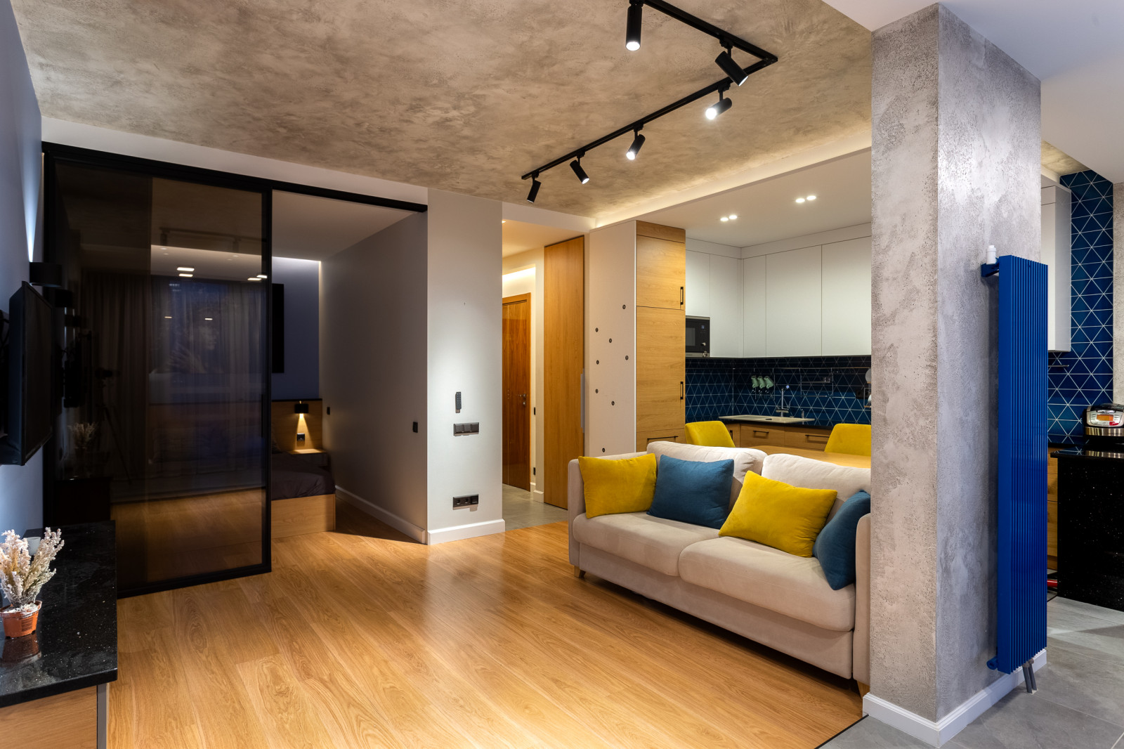 Проект Однокомнатной Квартиры в современном стиле  45кв.м.