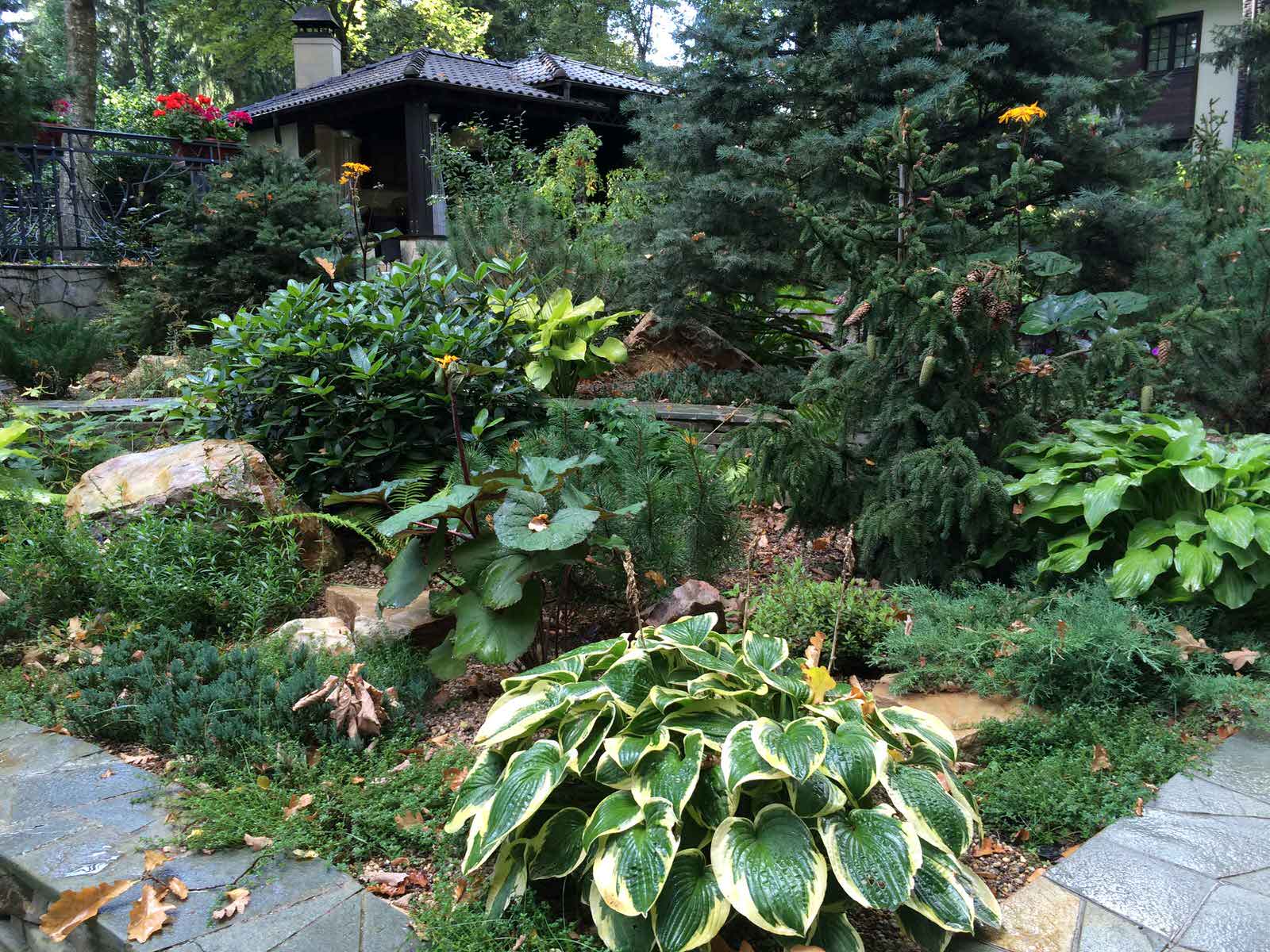 Резиденция "Зимний сад". Благоустройство территории