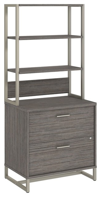 Office By Kathy Ireland Method Lateral File Cabinet With Hutch
