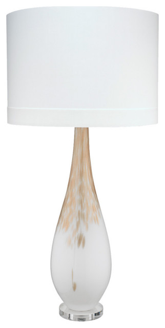 Dewdrop Table Lamp Gold Ombre Glass, Table Lamps Gold And White