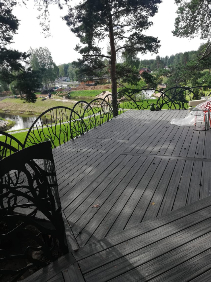 Террасы с дизайнерским решением системы ограждений