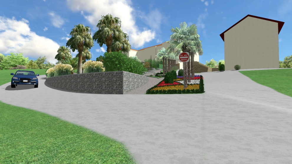 Общественная территория частной гостинницы