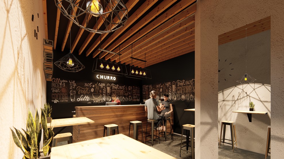 Дизайн интерьера кофейни в г. Евпатория