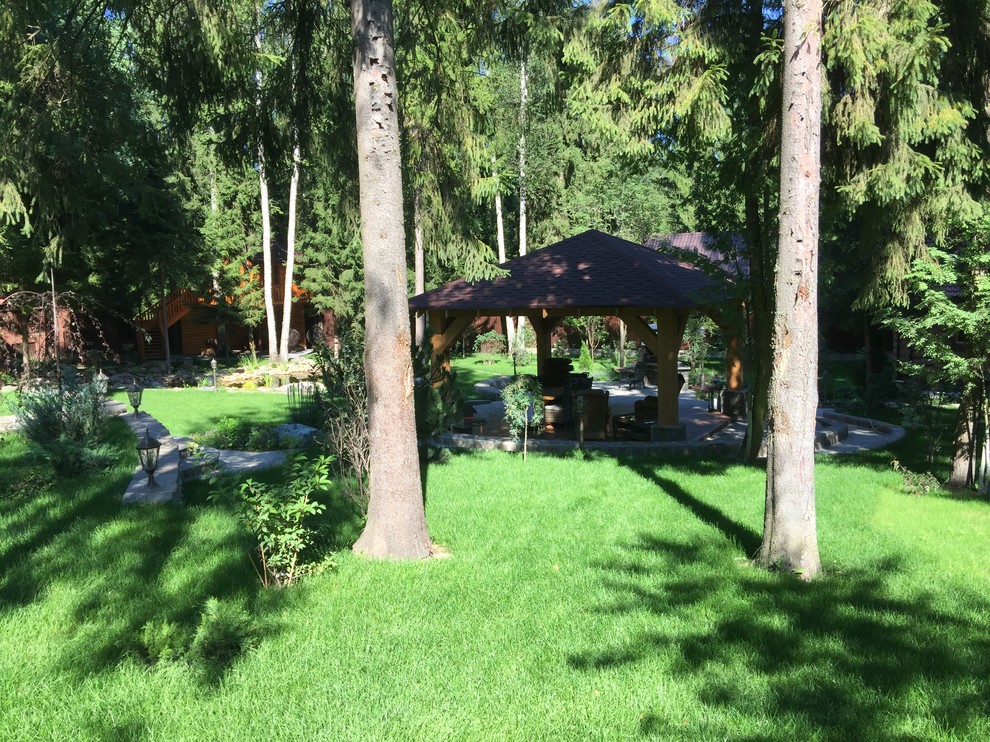 Ландшафтный дизайн участка 45 соток, КП Дубровка, МО