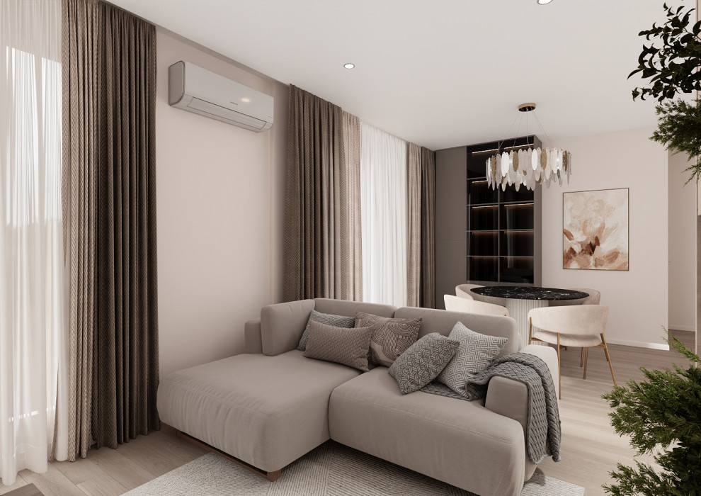 Кухня гостинная в ЖК"Южные кварталы"