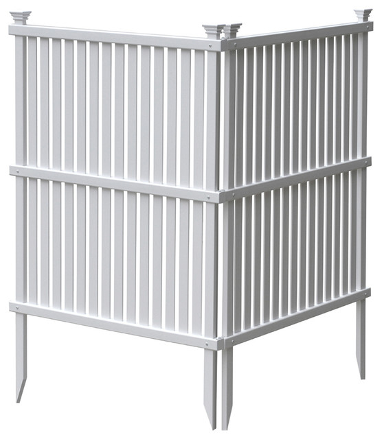 Charleston NoDig Outdoor Privacy Screens, Set of 2 Transitional