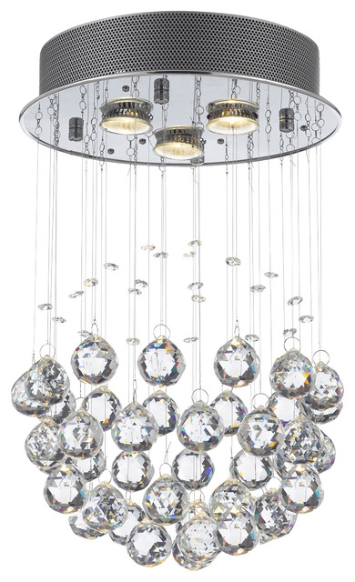 Modern Chandelier Rain Drop Crystal Ball Ceiling Lamp Contemporary Modern Chandelier Rain Drop Crystal Ball Ceiling Lamp