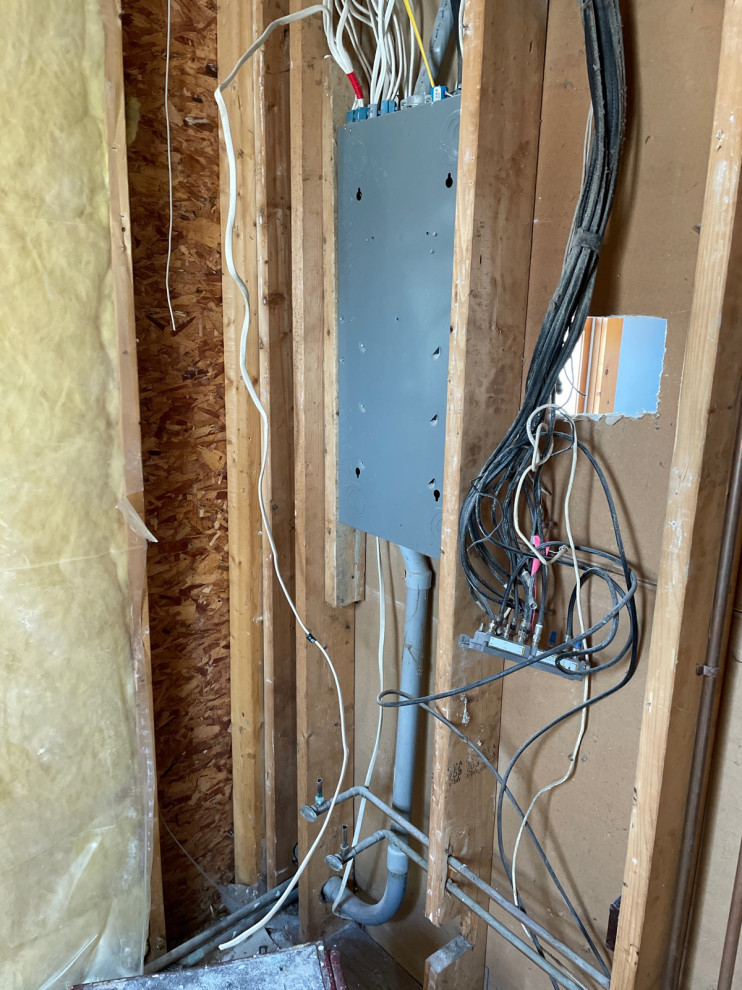 installing a shower valve near electric panel