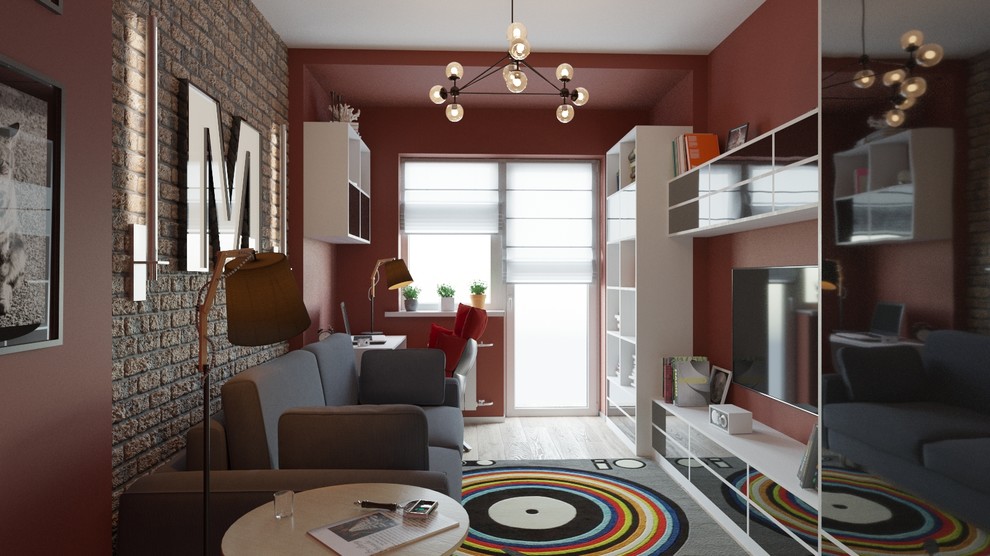 Современный интерьер с элементами лофт