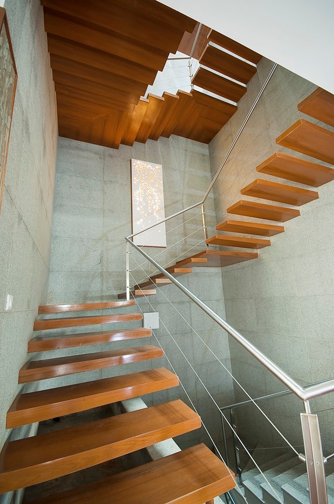 Inspiration for a modern staircase in Indianapolis.