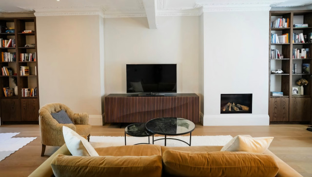 Victorian House Remodeling, Fulham transitional-living-room