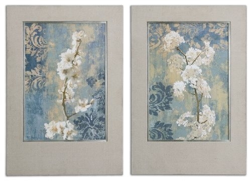 Uttermost Blossoms Framed Art, Set of 2