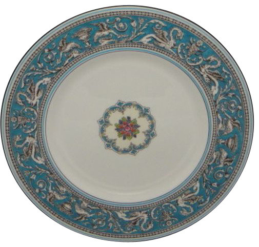 Wedgwood Florentine Dinner Plate, Turquoise