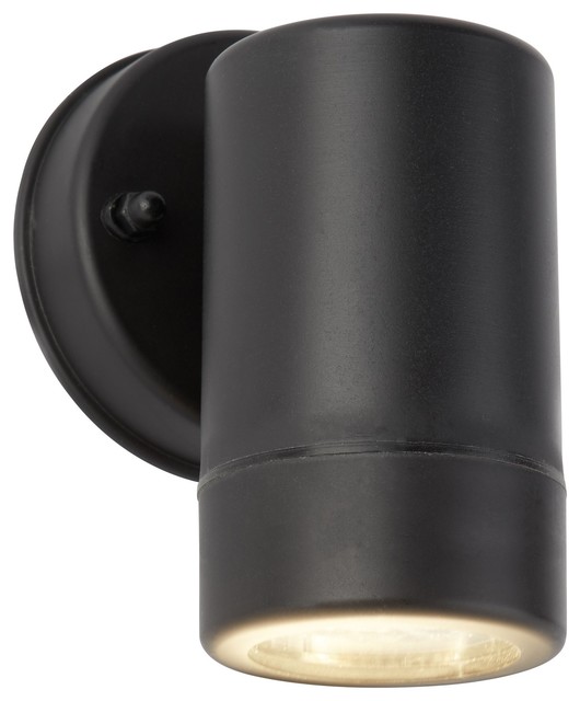 Outdoor Single Cylinder Wall Light Black Modern Outdoor Single Cylinder Wall Light