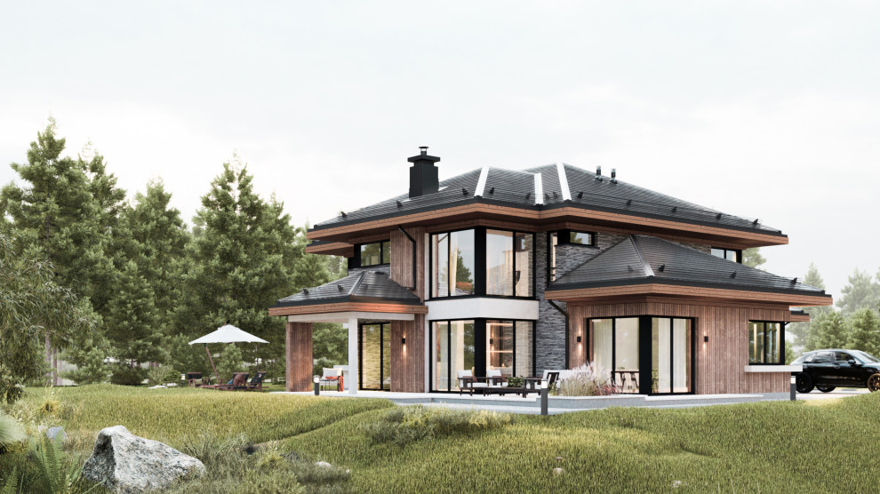 Проект загородного дома Московская область, поселок Одинцово