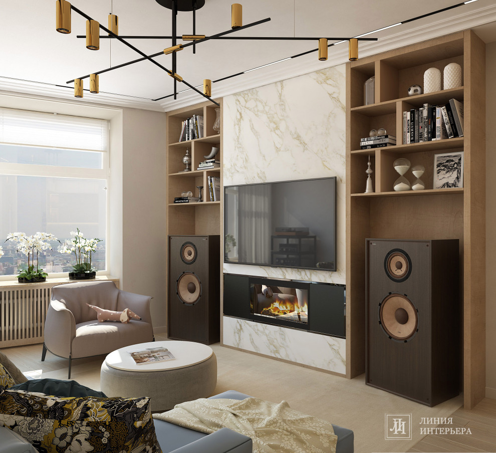 Дизайн интерьера 3-х комнатной квартиры в ЖК Триколор