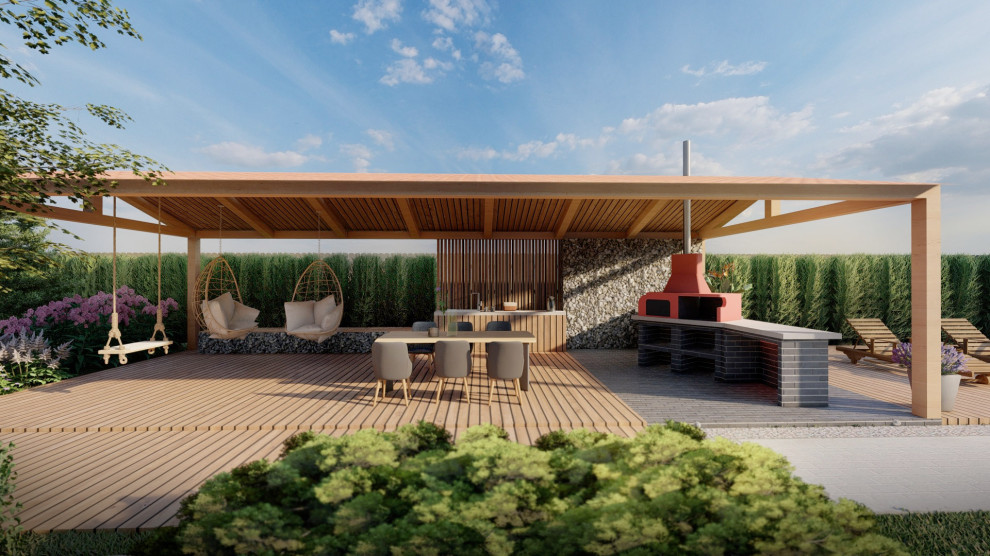 Проект частного сада в Санино