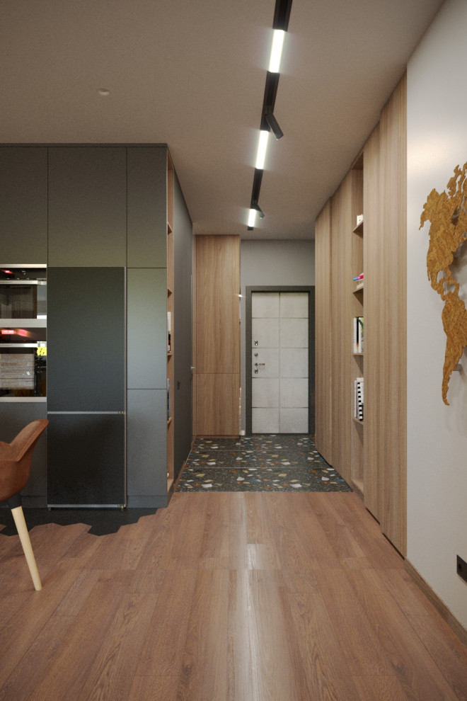 Квартира в современном стиле с яркими акцентами