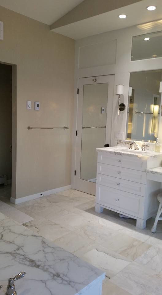 Linen Wallpaper Install: Master Suite