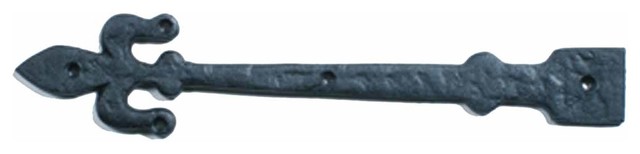 Decorative Door Strap Dummy Hinge 12" Fleur De Lis Antique Rustic Pack Of 8 Prvw Vr~181628376
