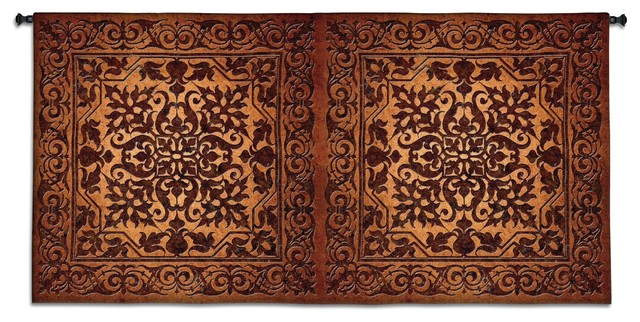 Double Iron Work Horizontal Wall Tapestry
