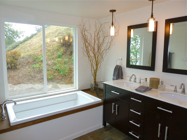 Master Bath with soaking tub eclectic-bathroom Eclectic Bath Los Angeles Eclectic Bath Los Angeles Master Bath with soaking tub eclectic-bathroom