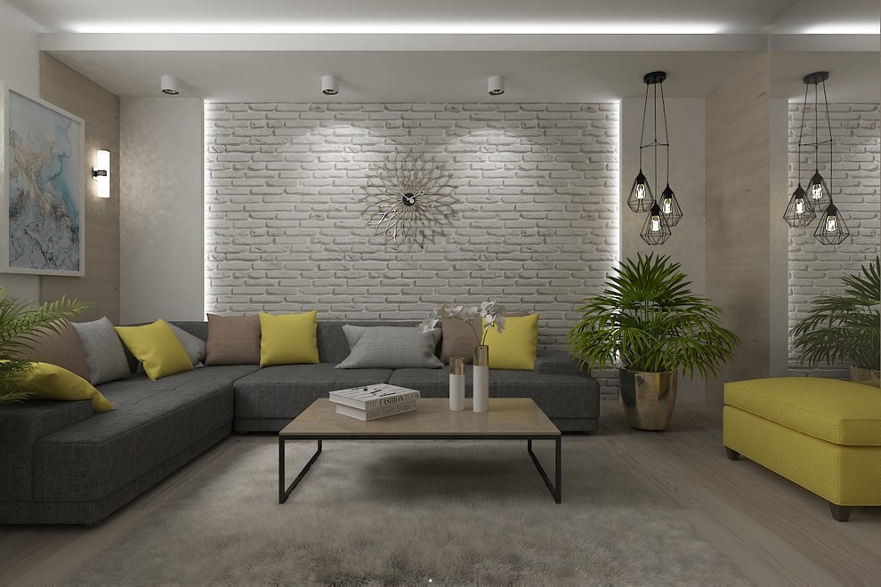 Гостиная в загородном доме