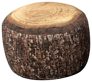 tree stump floor pillow