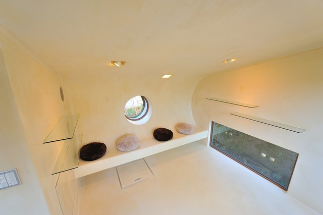 土佐漆喰仕上げ Moderne Salon Faubourg De Tokyo Par 原田左官工業所 Houzz