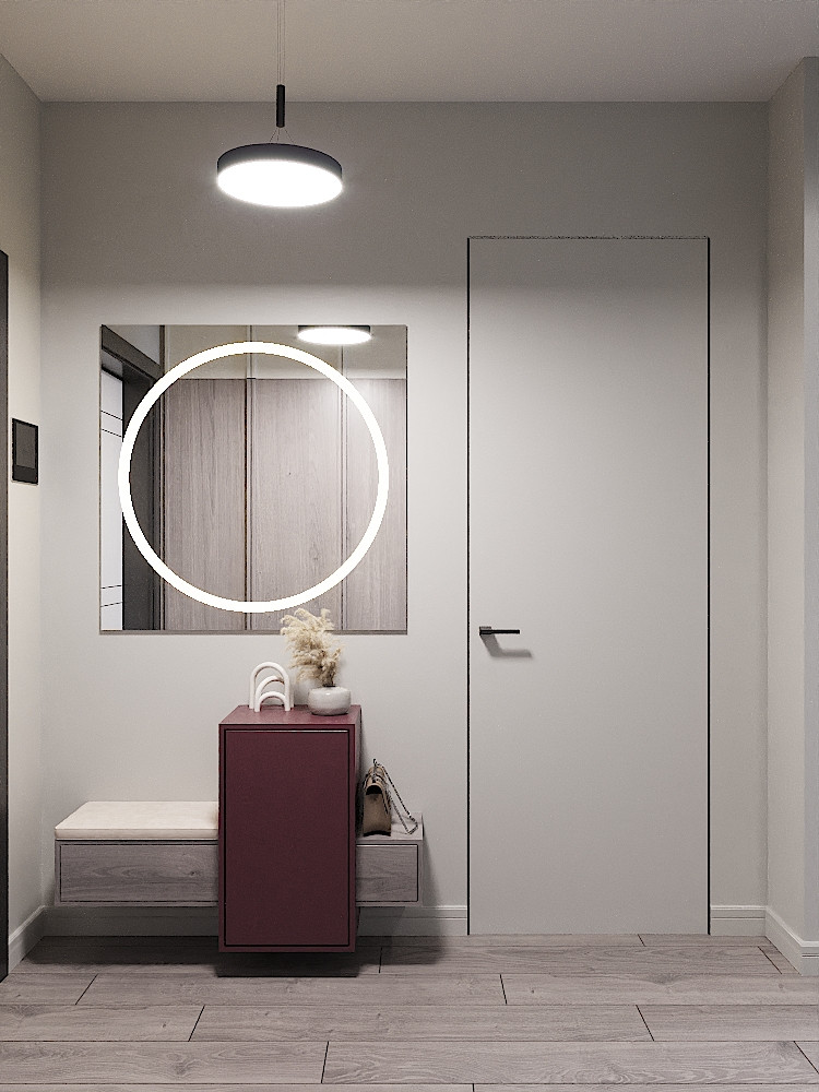 квартира с зеленым диваном