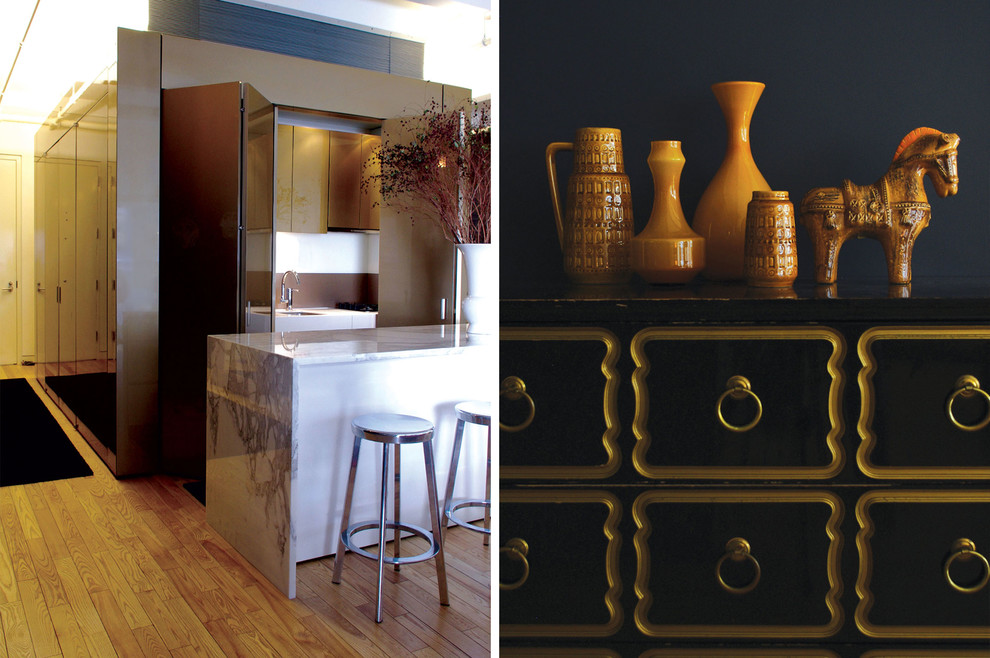 Eclectic home design photo in New York