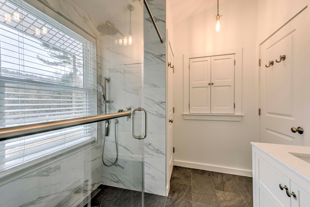 White Bathroom Remodel