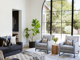 Mediterranean Living Room by Cornerstone Architects