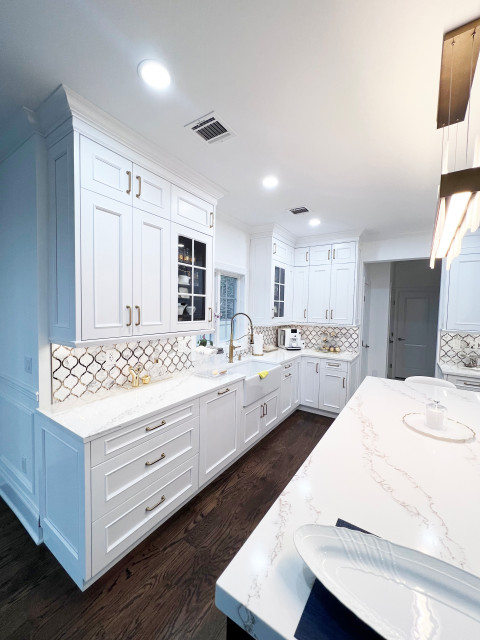 Paramus, NJ Transitional Kitchen Project nyklassisk-koekken