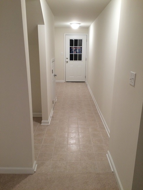 Large basement with kitchen