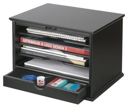 4-Shelf Desktop Organizer, Black