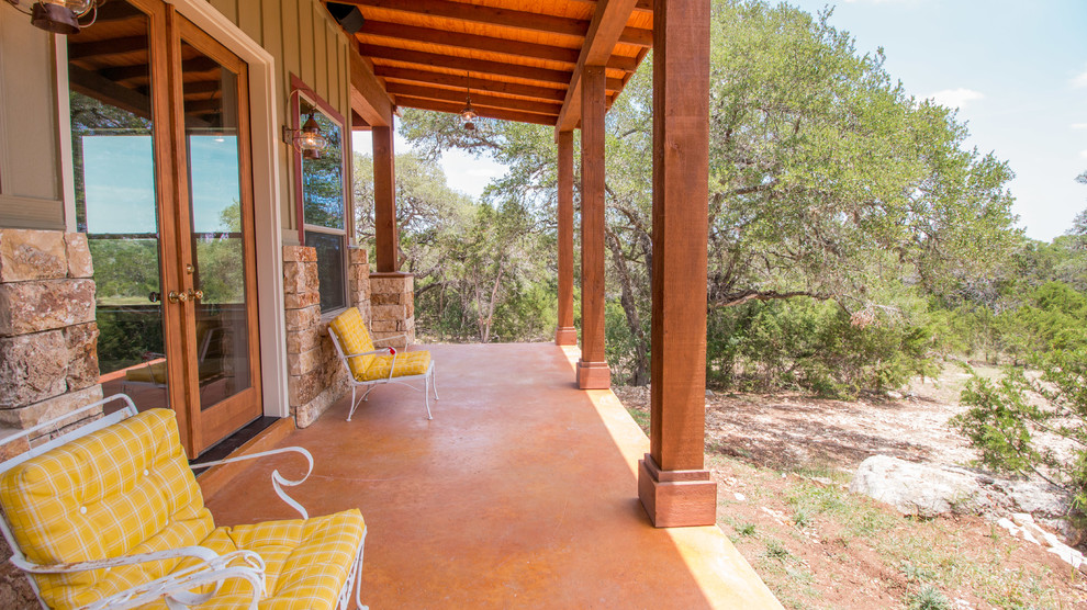 Country patio in Austin.