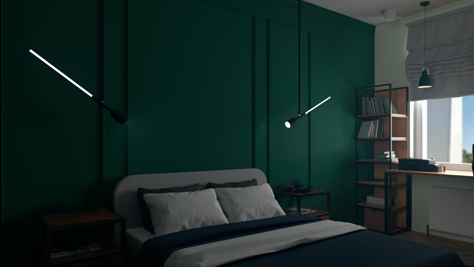 Дизайн-проект комнаты для молодого человека