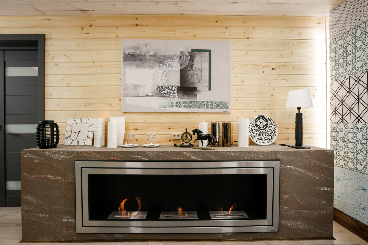 Проект для передачи "Фазенда", Гостиная 26 м2, г.Щелково, МО