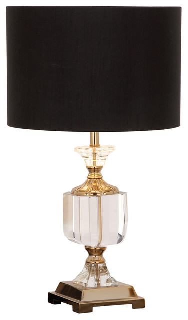 crystal and brass table lamps