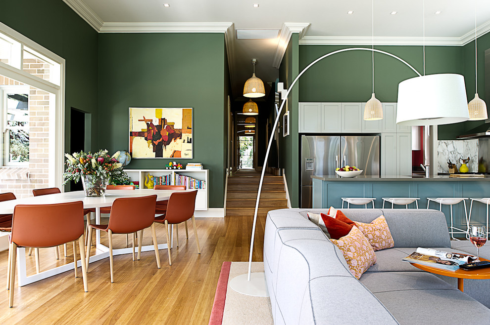 Inspiration for a transitional living room in Sydney.