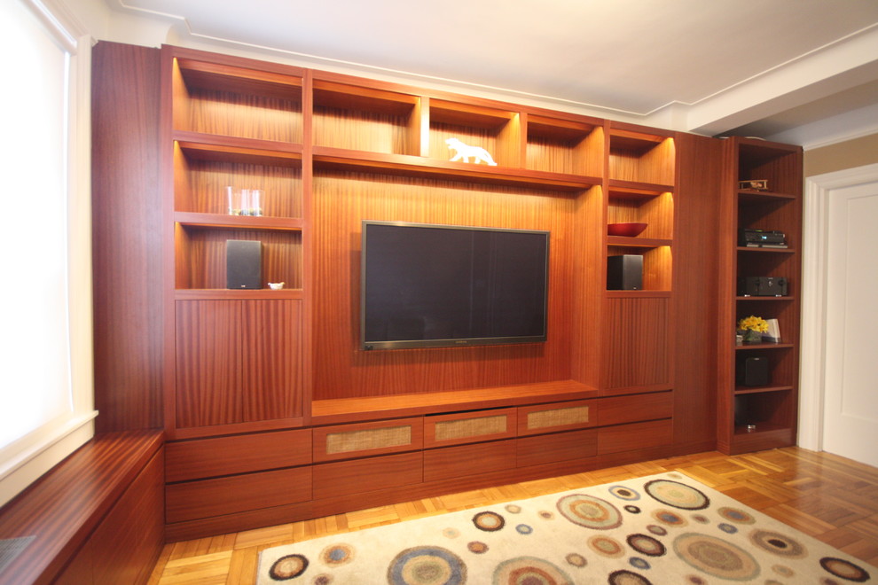 Modern home theatre in New York.