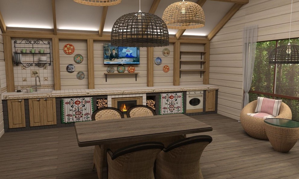 Баня в стиле "Шале" 2015г