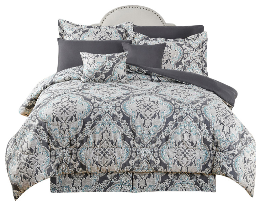 Kathy Ireland 10pc Bed in a Bag Comforter Set, Queen Traditional