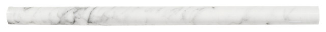 Bianco Carrara Polished Marble Pencil