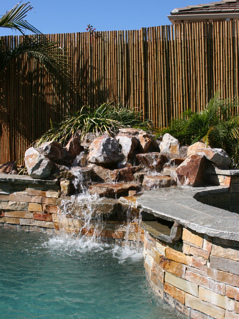 Bamboo Fencing Tropical San Diego By Backyard X Scapes Inc