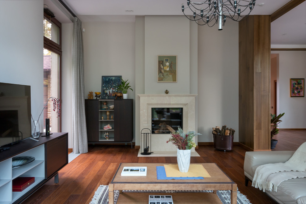 Гостиная с камином - Ла Променад 2