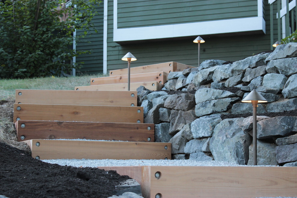 Home design - rustic home design idea in Seattle