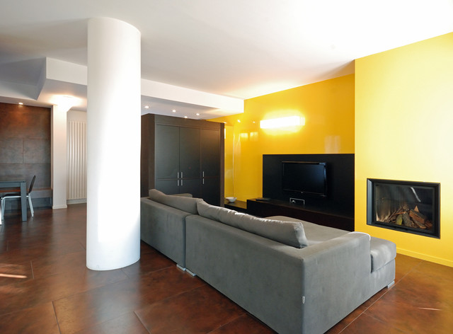 Una casa a Milano trendy-dagligstue